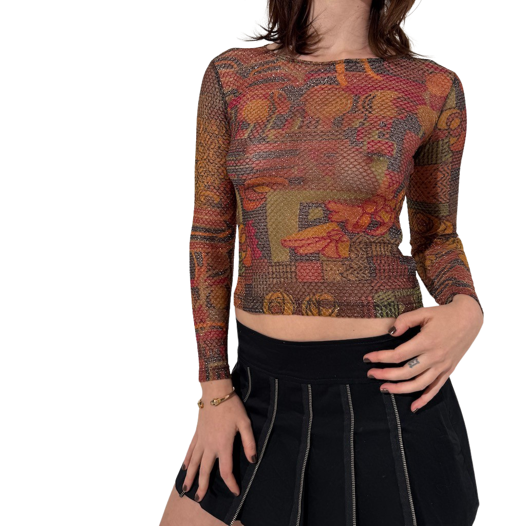 LaCroix Bazar Metallic Long Sleeve top