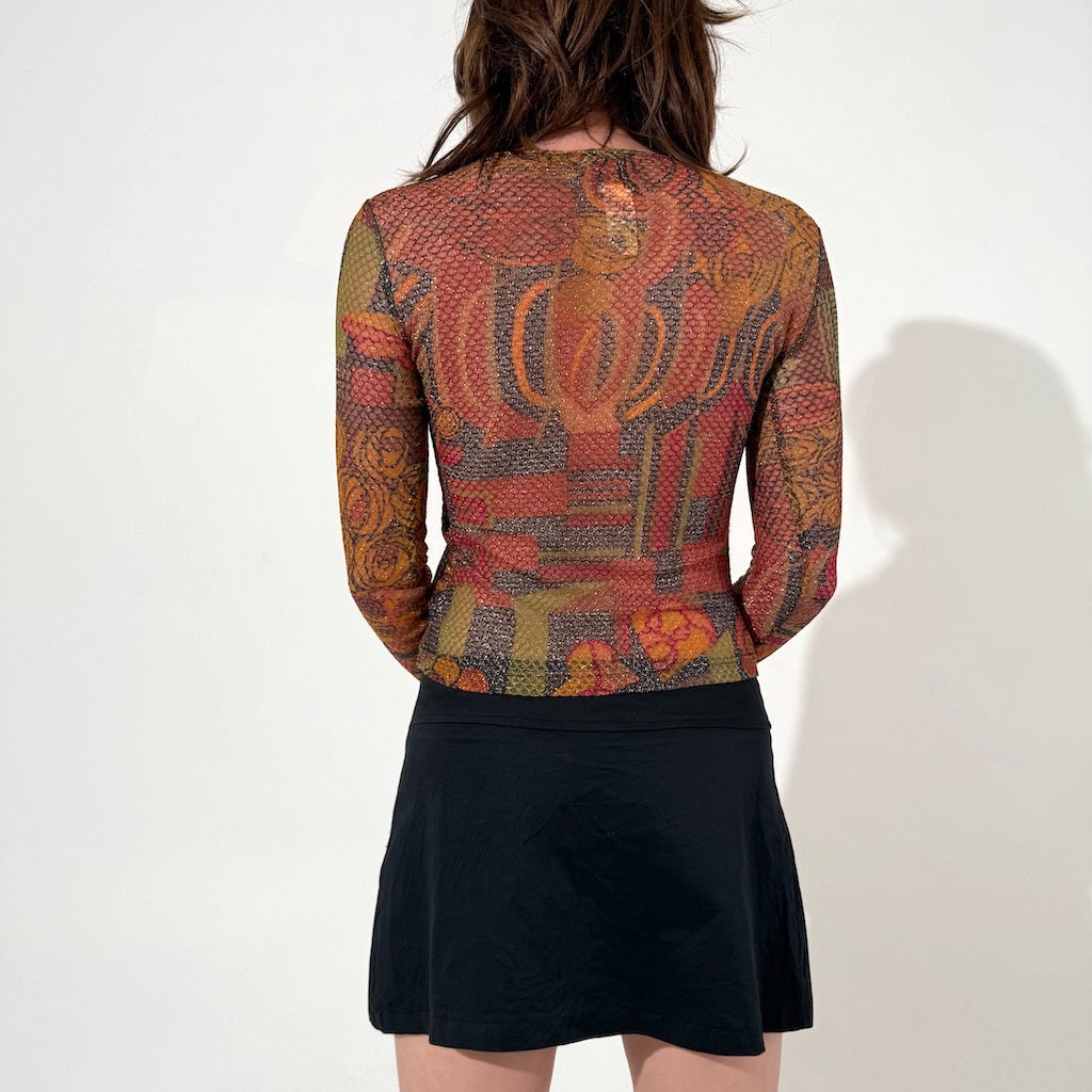LaCroix Bazar Metallic Long Sleeve top