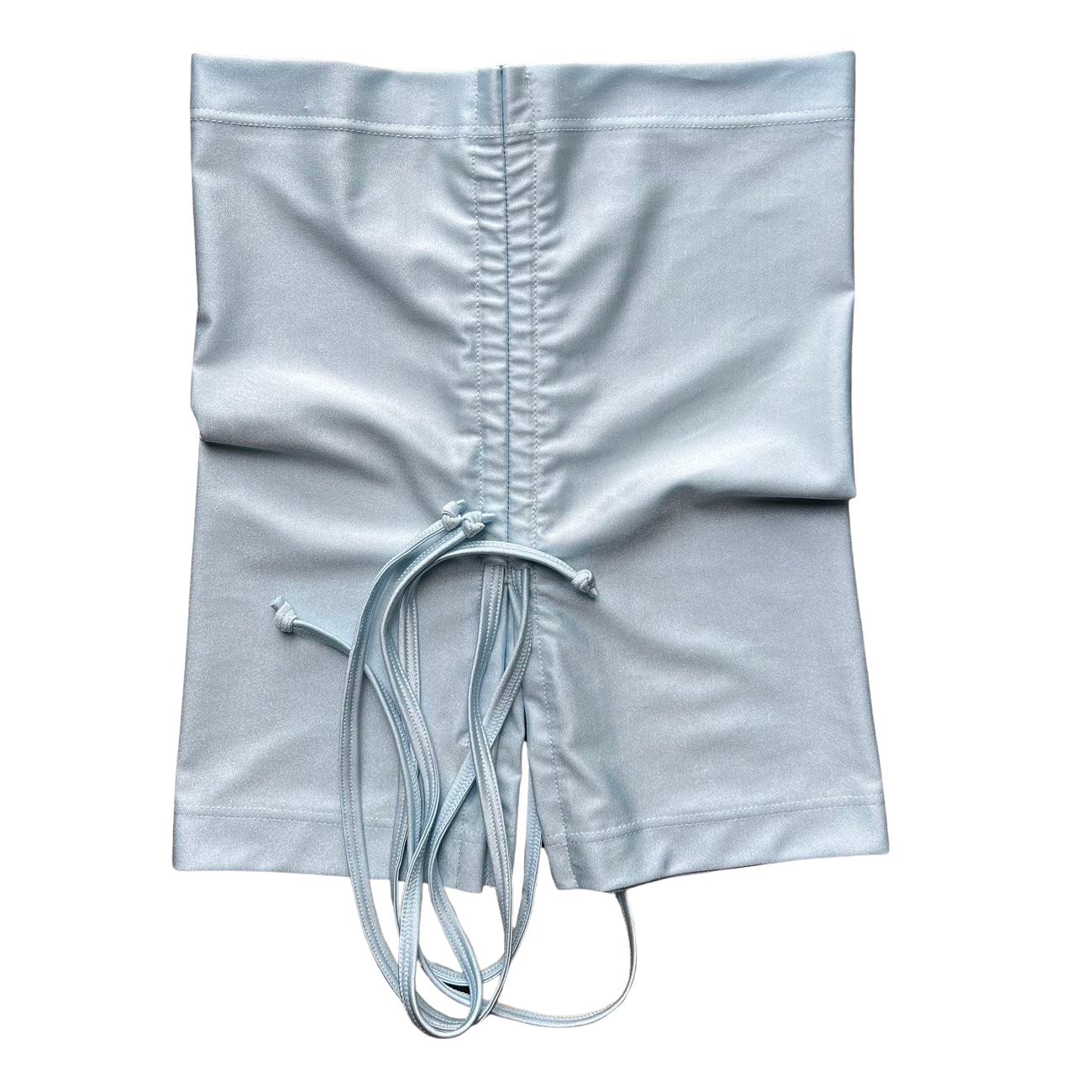 Ruched Crop Boobtube - Silver