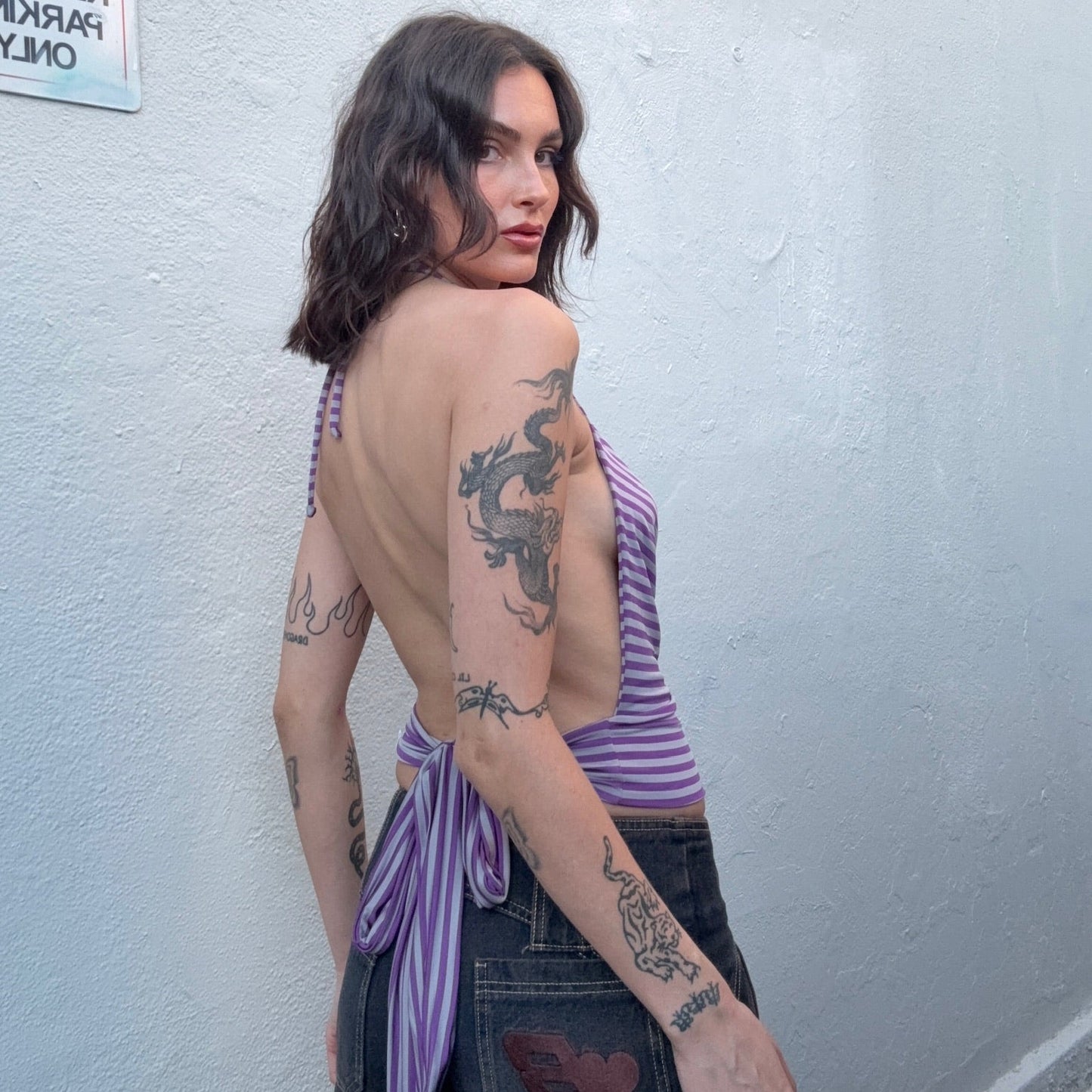 Stripe Halter