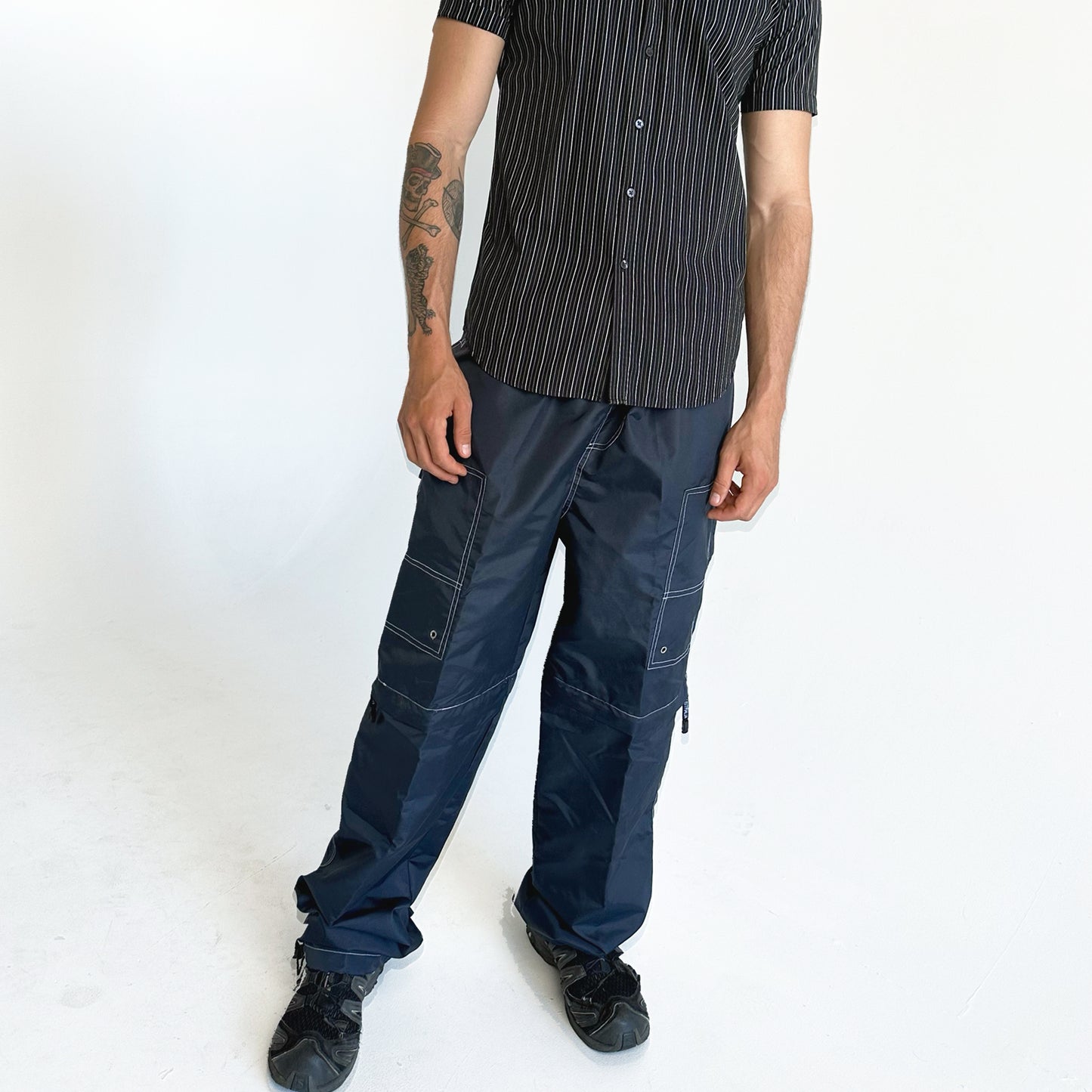 Navy Parachute Pants