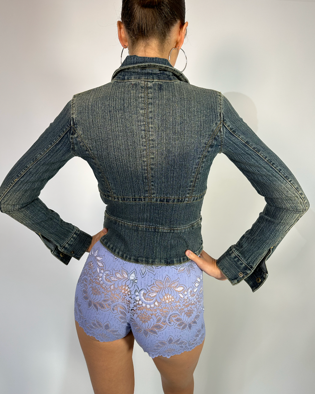 Lilac Lace Shorts