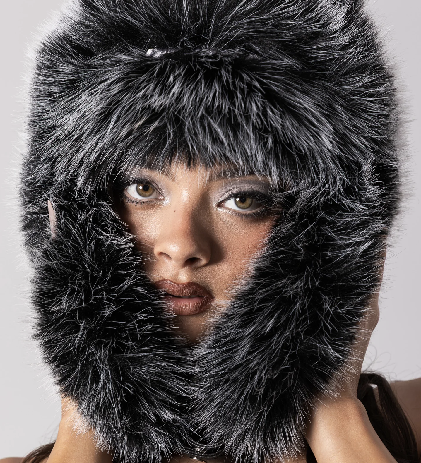 Fur Trapper Hat - Panther