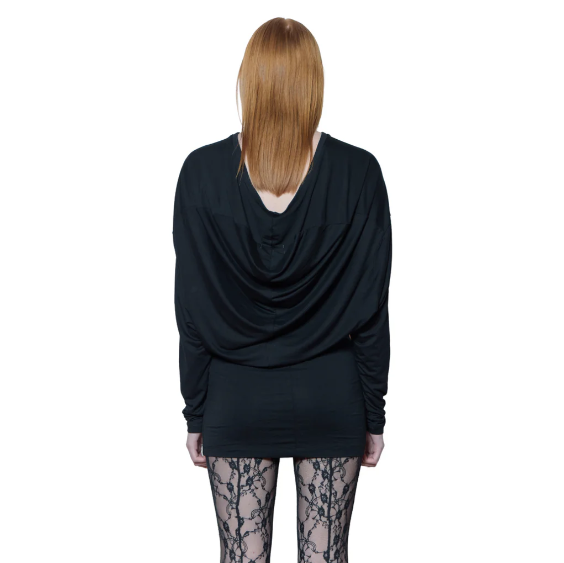 Long Liquid Tee - Black