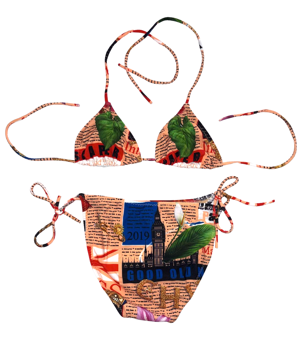 2000s Newsprint Bikini