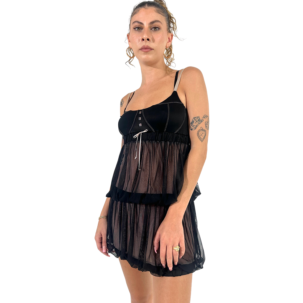 Teared Combo Dress