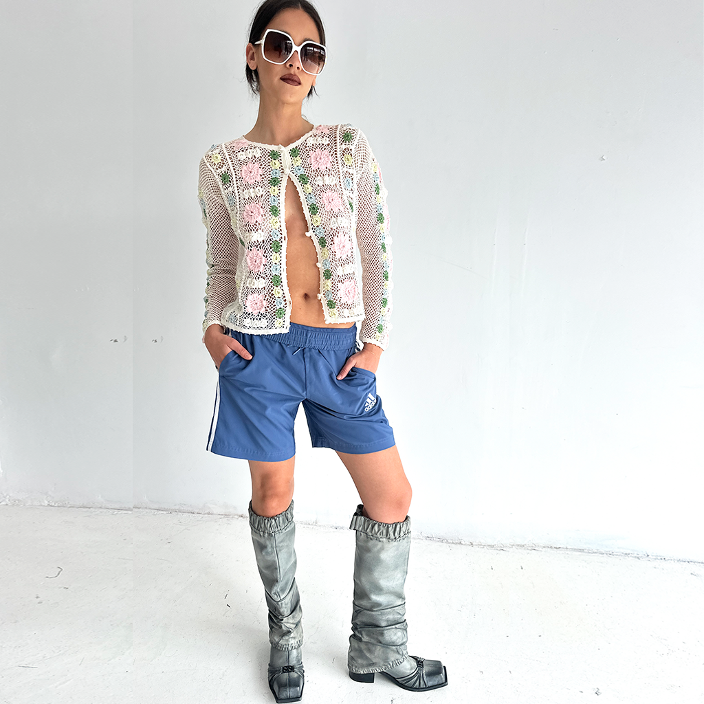 Vintage Pastel Crochet Cardigan
