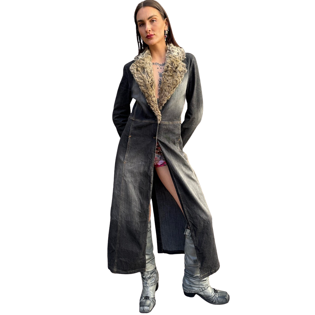 Full Length Denim Coat