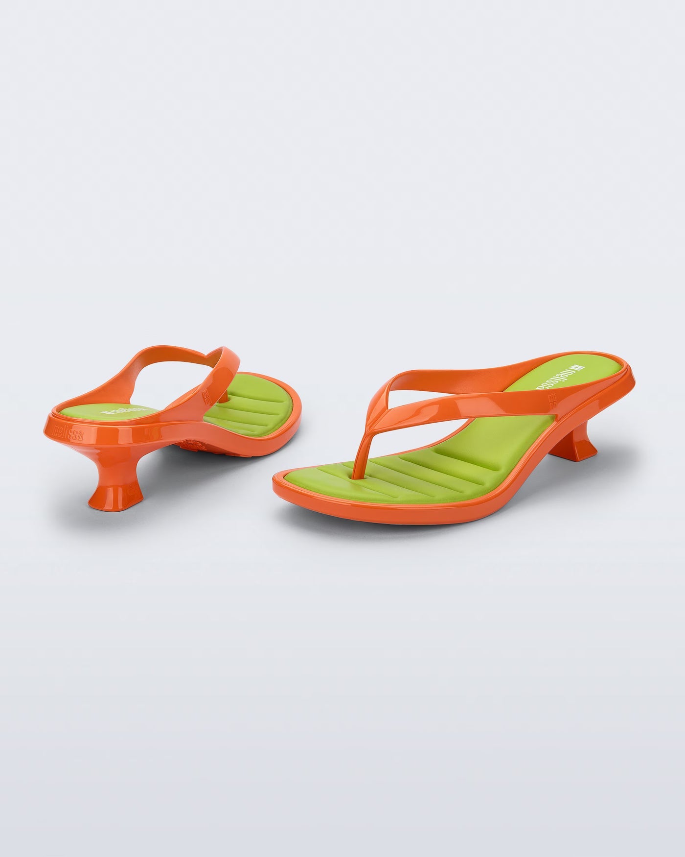 Thong Kitten Heel - Orange