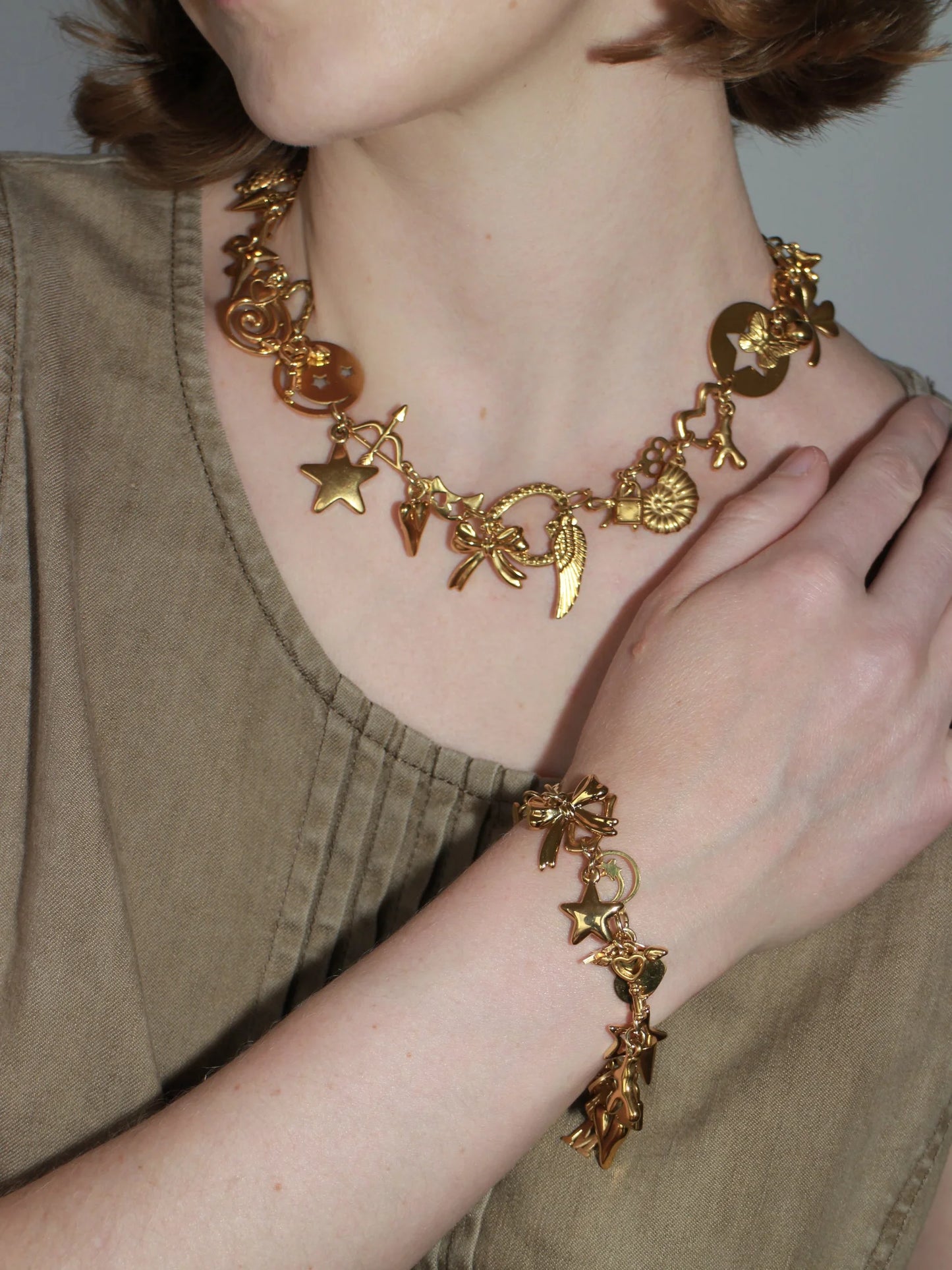 Gold Charm Bracelet