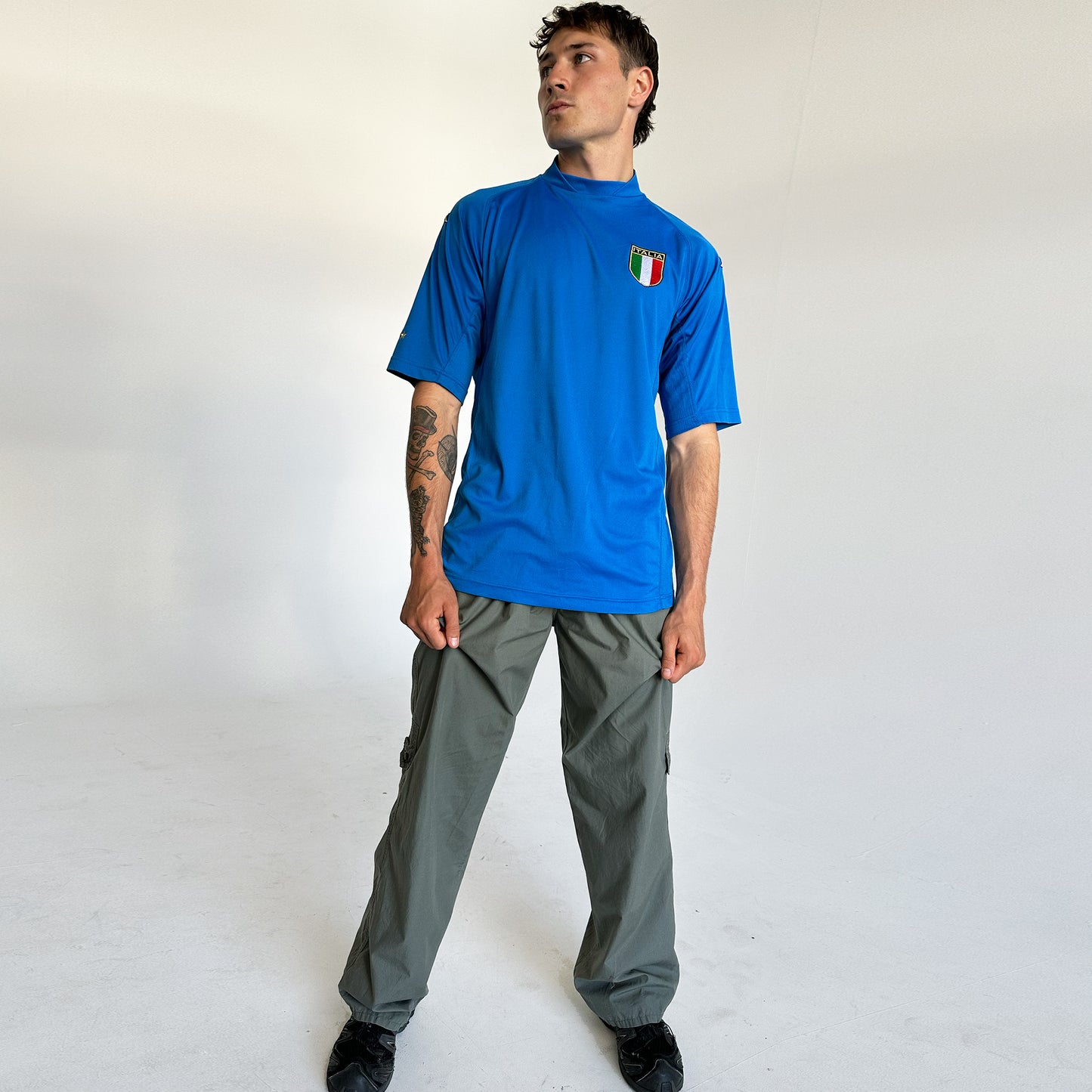 Khaki Cargo Cotton Pants