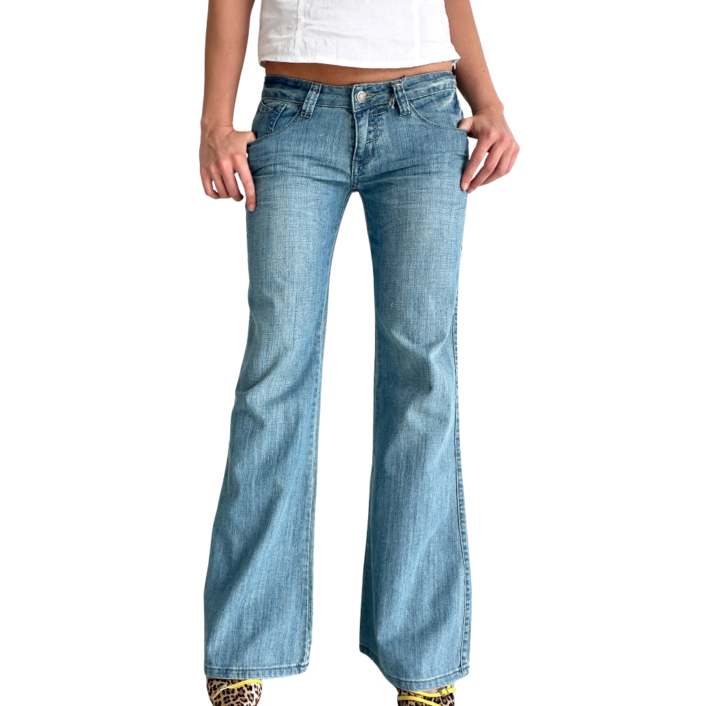 Low Rise Light Denim Jeans