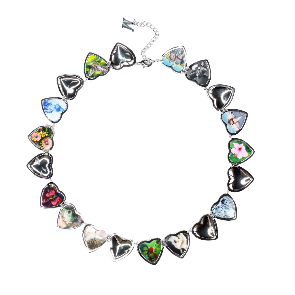 Open Hearts Photo Necklace