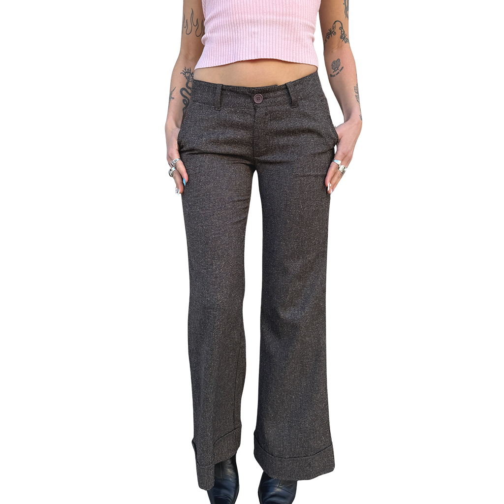 Brown Corporate Trousers Pants