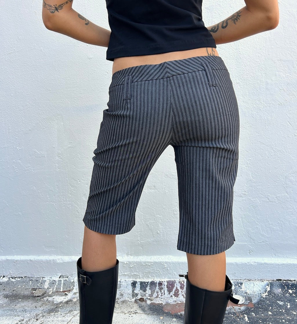 Pinstripe Charcoal Deadstock Shorts