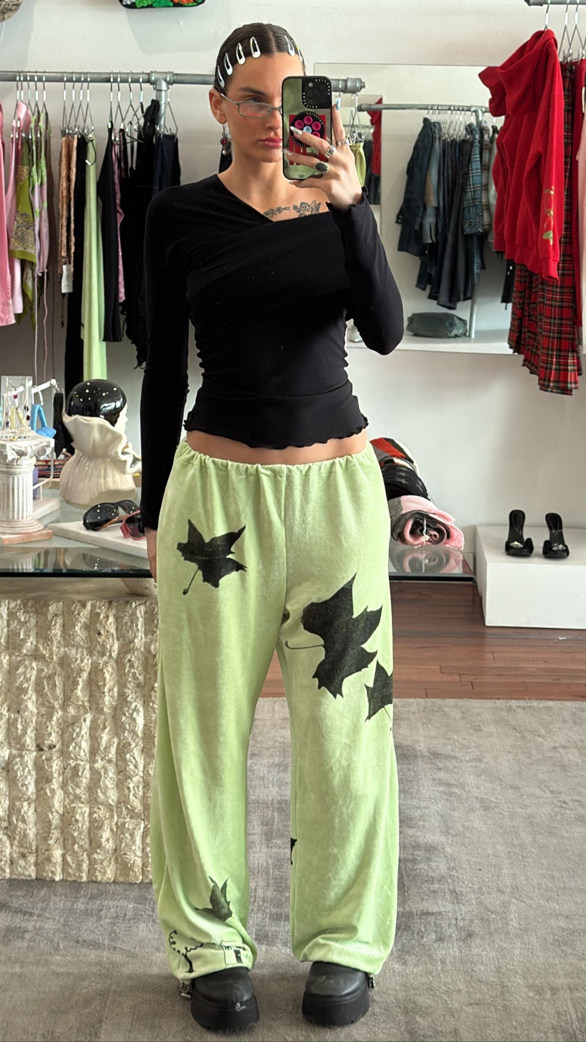 Yummy Mummy Trackpants - Lime
