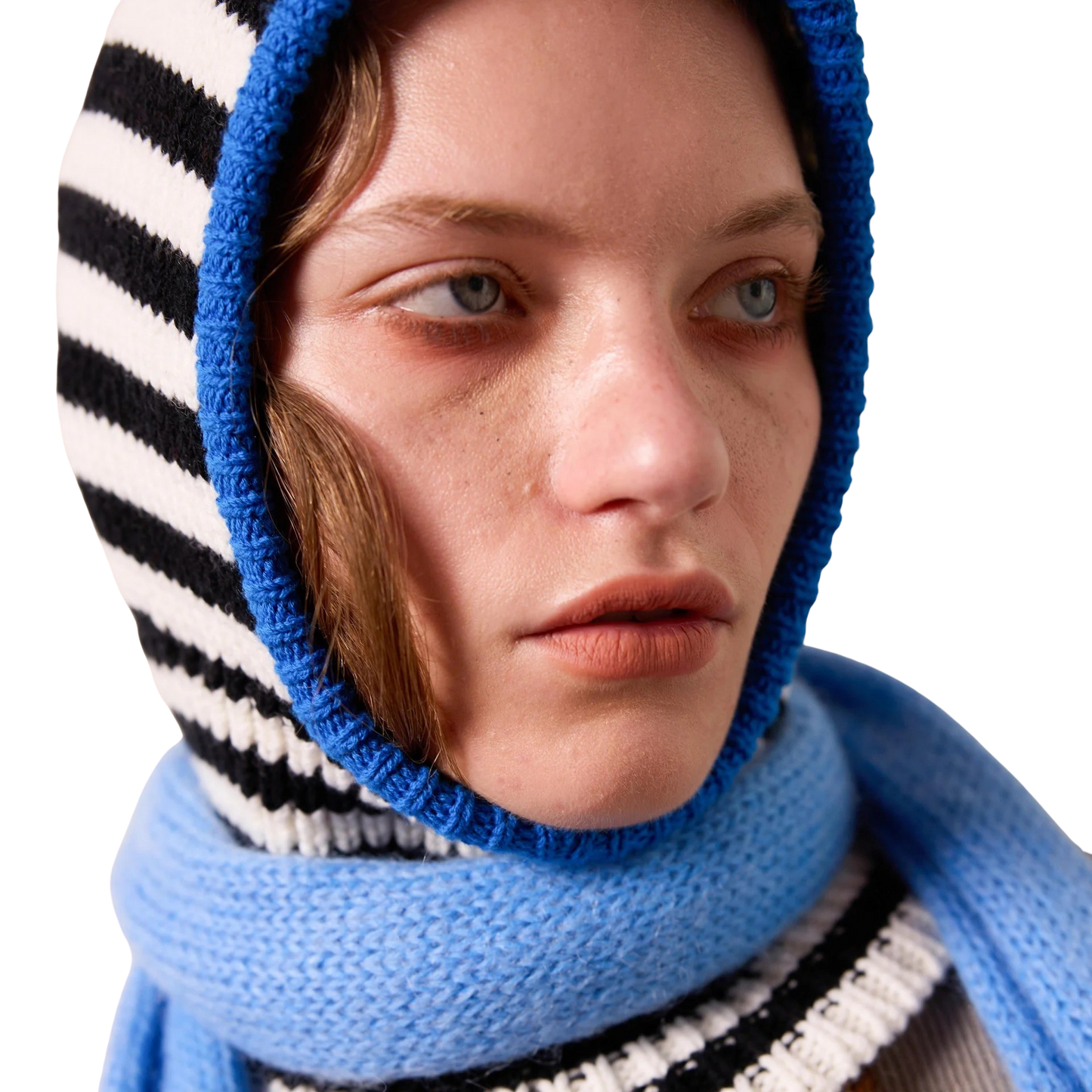 Mini Stripe Balaclava in Calibrate/Mono