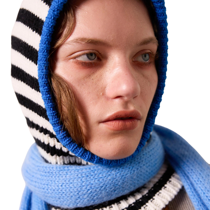 Mini Stripe Balaclava in Calibrate/Mono