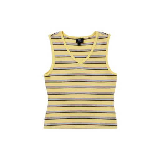 V Neck Tank - Yellow