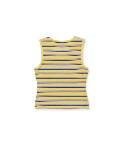 V Neck Tank - Yellow