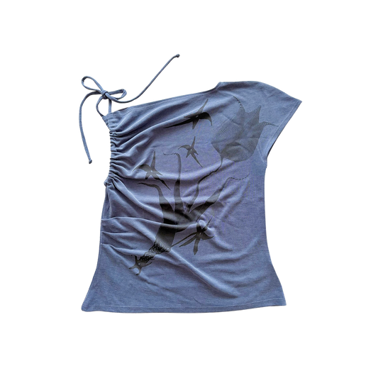 Tulip Crush Top - Blue