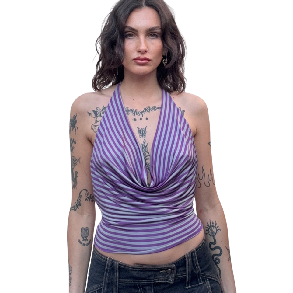 Stripe Halter