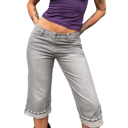 Grey 3/4 Jorts