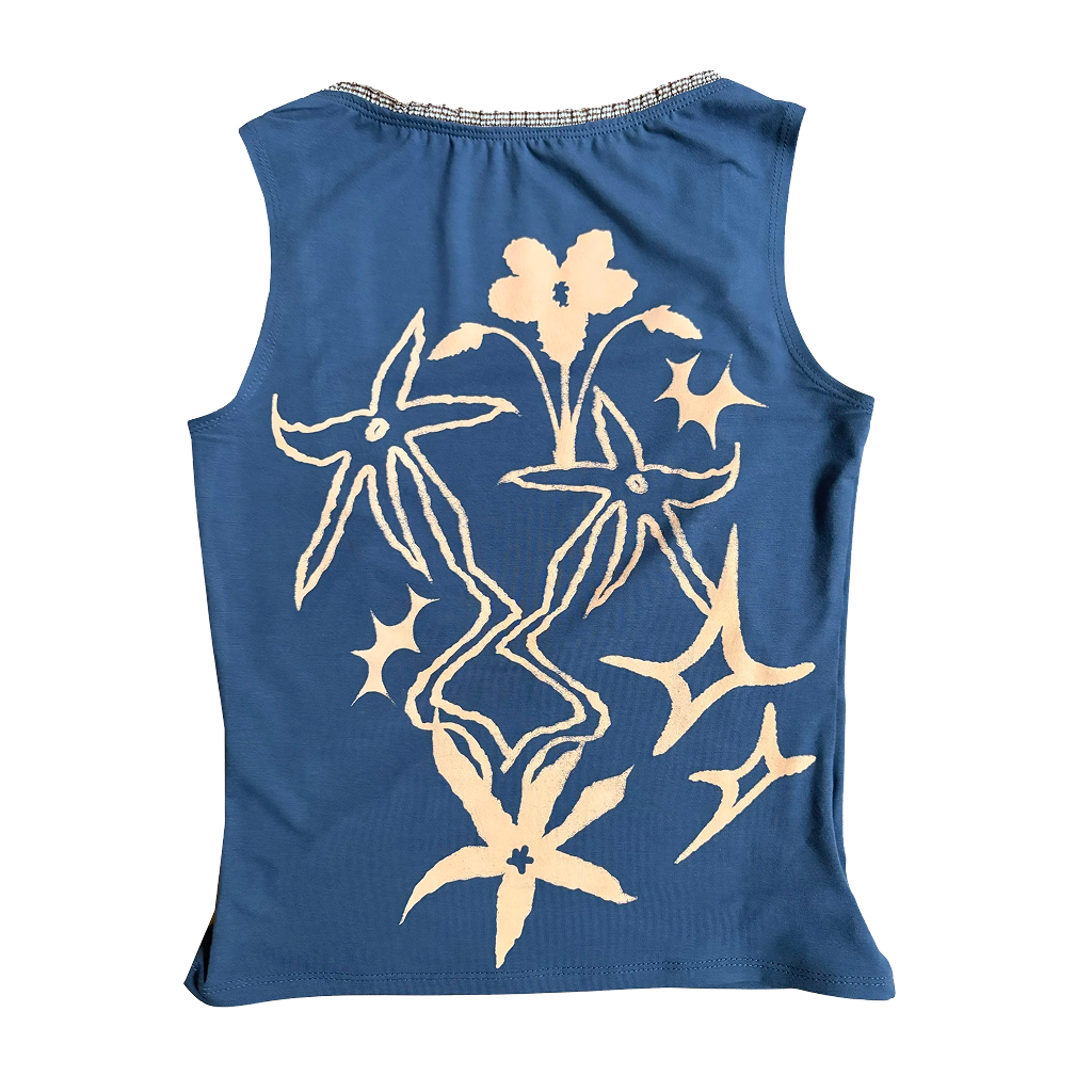 Flora Top - Blue