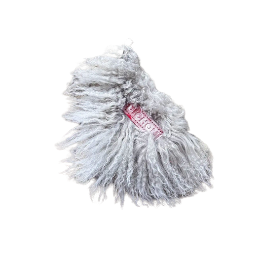 XXL Fluffy Clip Pouch - Grey