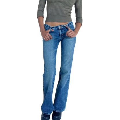 Perfect Low Rise Y2k Denim Jeans