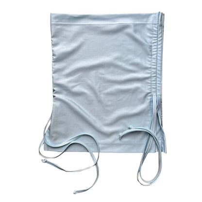 Ruched Crop Boobtube - Silver