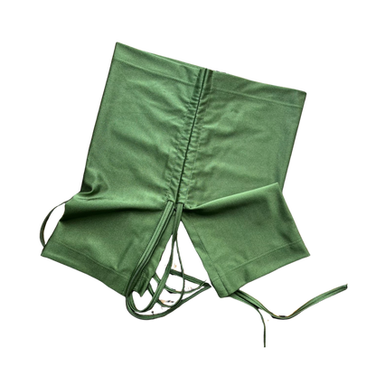 Ruched Crop Boobtube - Khaki