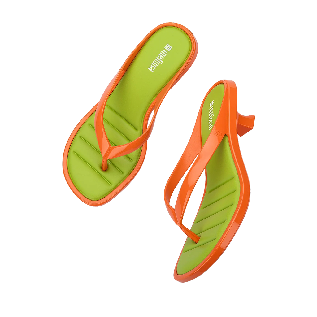 Thong Kitten Heel - Orange