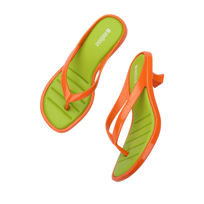 Thong Kitten Heel - Orange