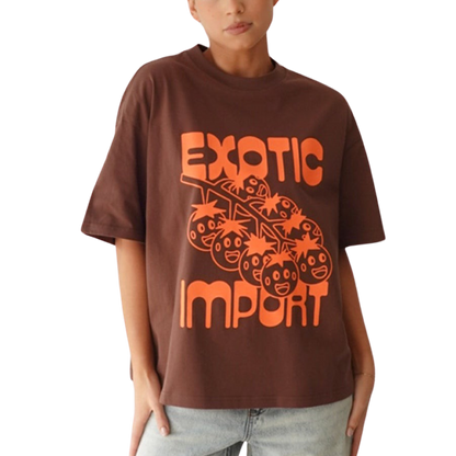 Cherry Tomato Friends T-Shirt - Brown