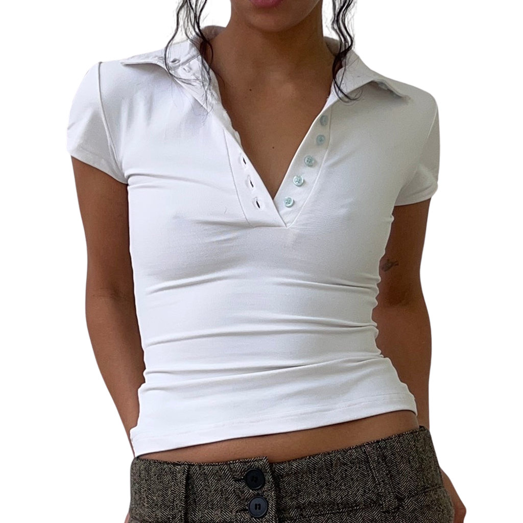 Polo Top - Marshmallow