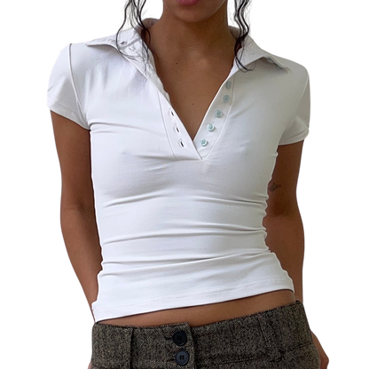 Polo Top - Marshmallow