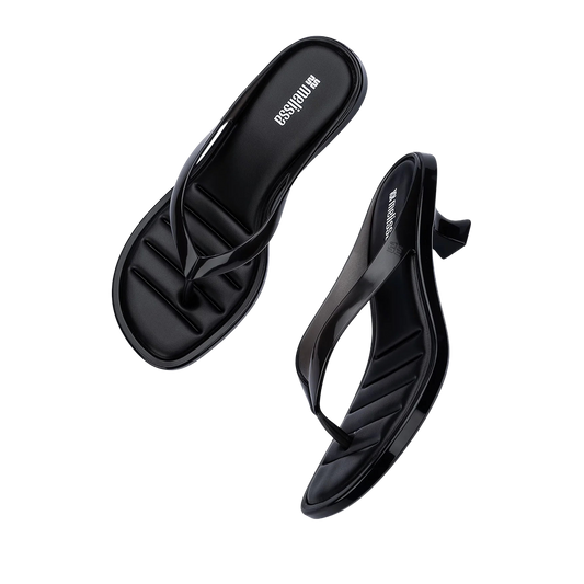 Thong Kitten Heel - Black