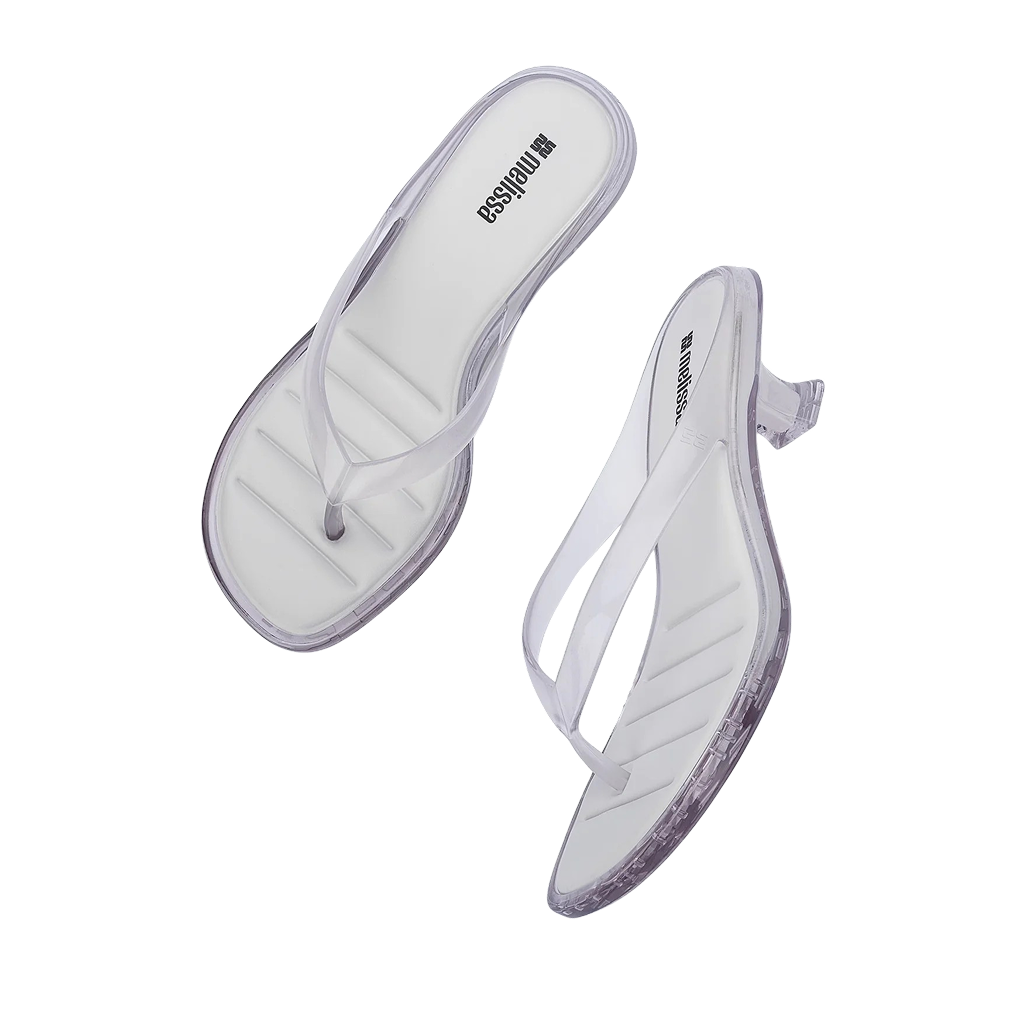 Thong Kitten Heel - Clear