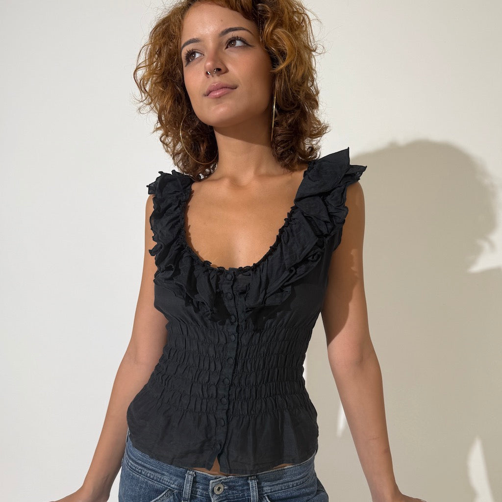 Morgan De Toi Ruffle Top