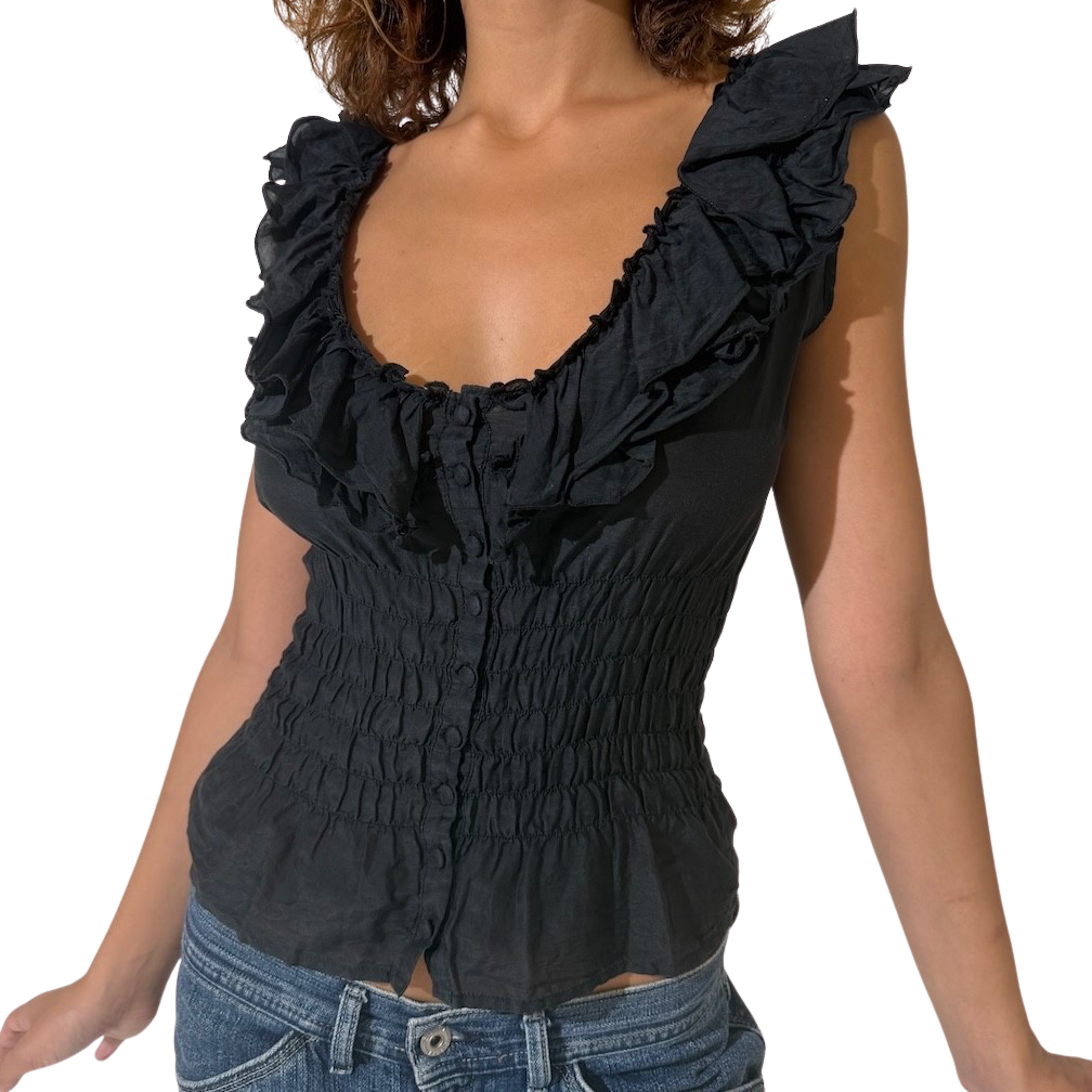 Morgan De Toi Ruffle Top