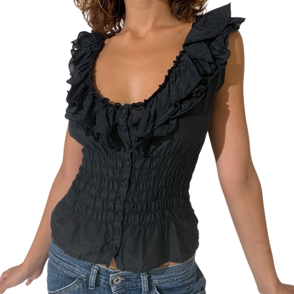 Morgan De Toi Ruffle Top