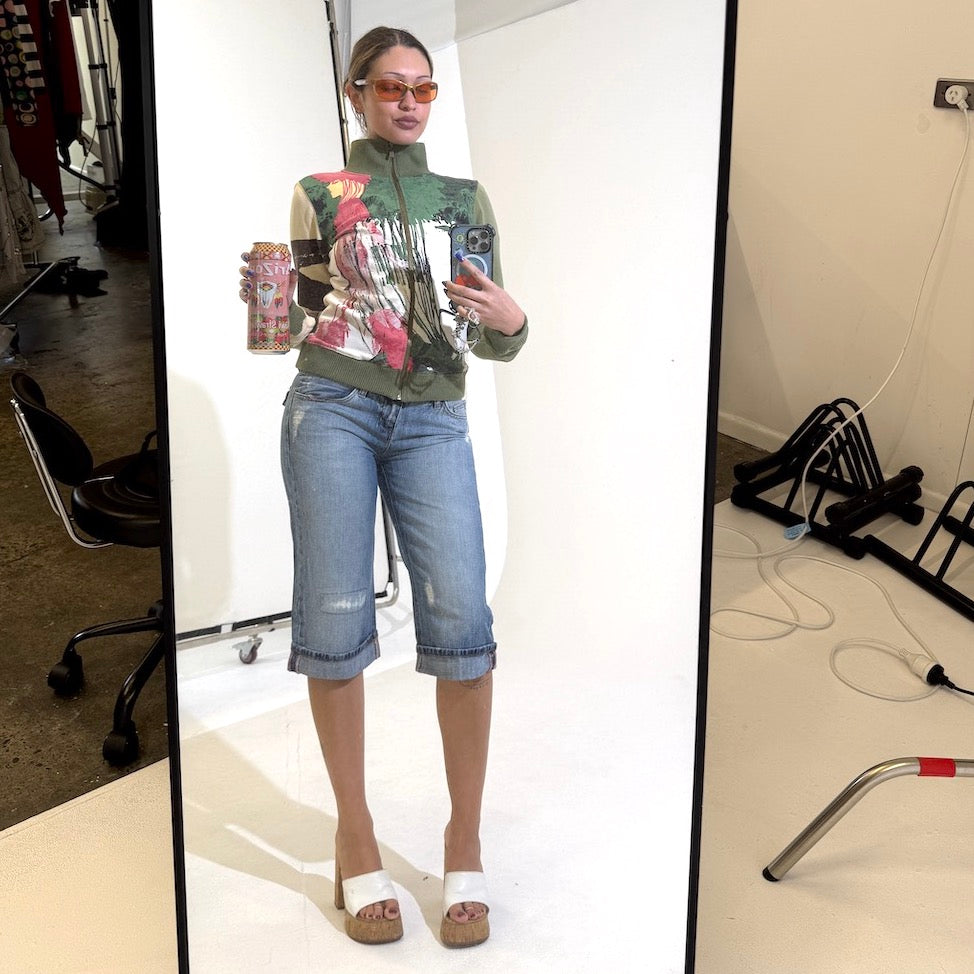 Perfect Low Rise Denim Capris