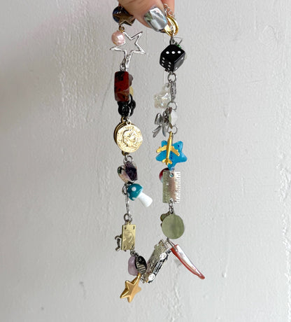 Ruler Crystal Charm Necklace