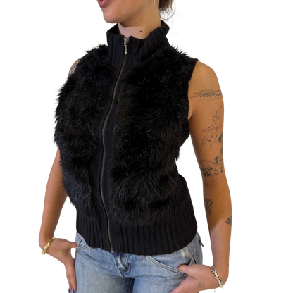 Guess Zip Fur Vest