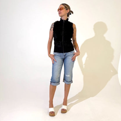 Perfect Low Rise Denim Capris