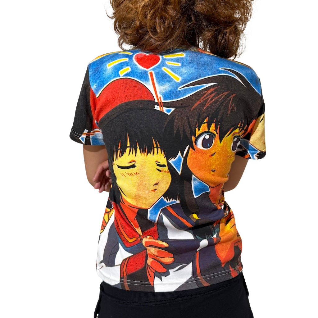 Anime 90s Blue Vibrant Tee