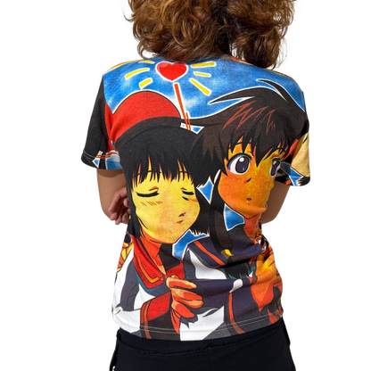 Anime 90s Blue Vibrant Tee