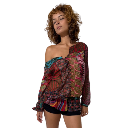 Silk Desigual Print Top