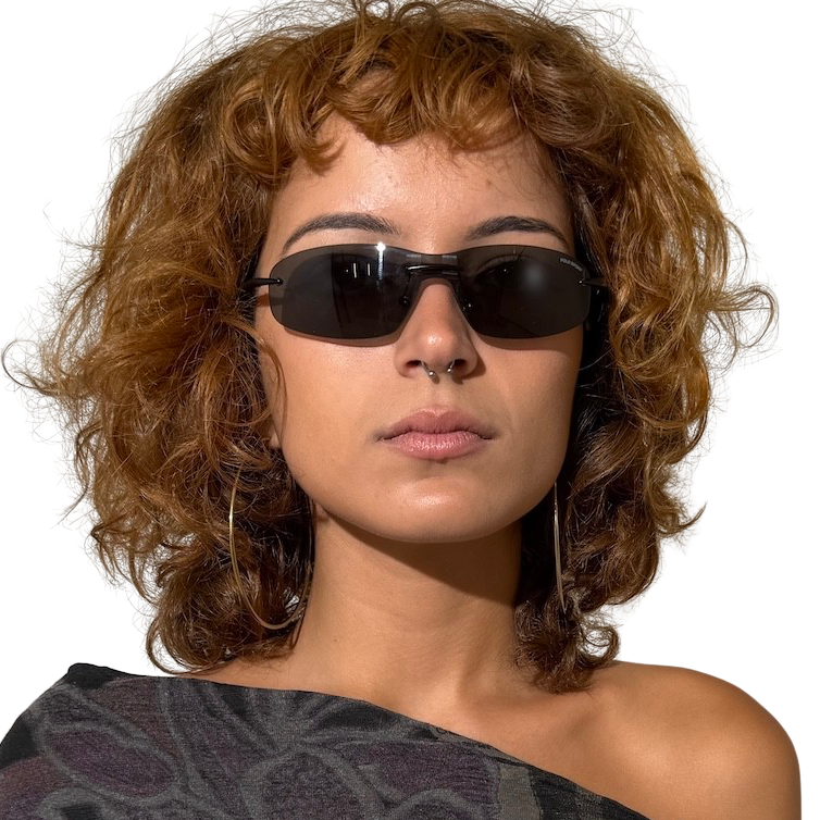 Vintage Polo Sport Y2K frameless Sunglasses
